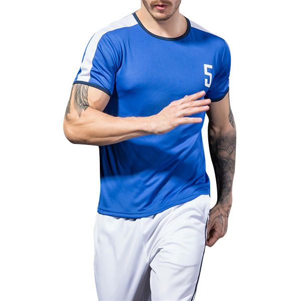 Pro Camisetas Estampadas Clásicas Transpirables De Secado Rápido Camiseta Deportiva De Manga Corta Ajustada Para Hombre