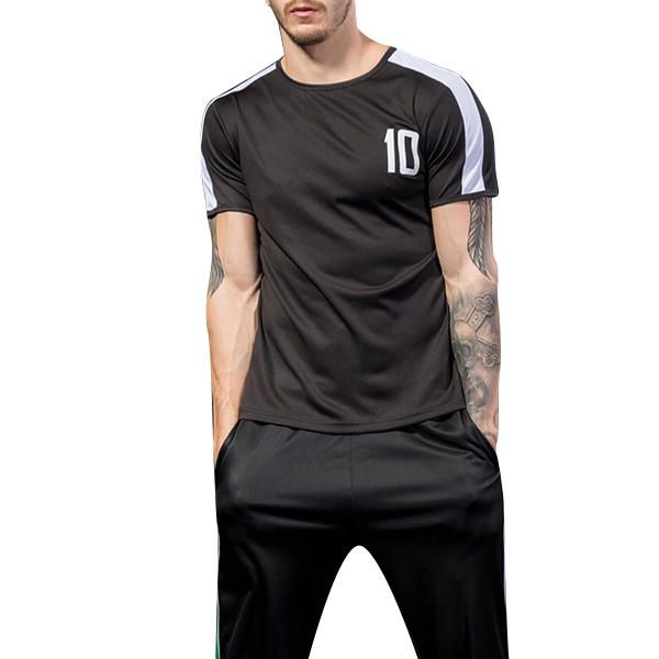 Pro Camisetas Estampadas Clásicas Transpirables De Secado Rápido Camiseta Deportiva De Manga Corta Ajustada Para Hombre