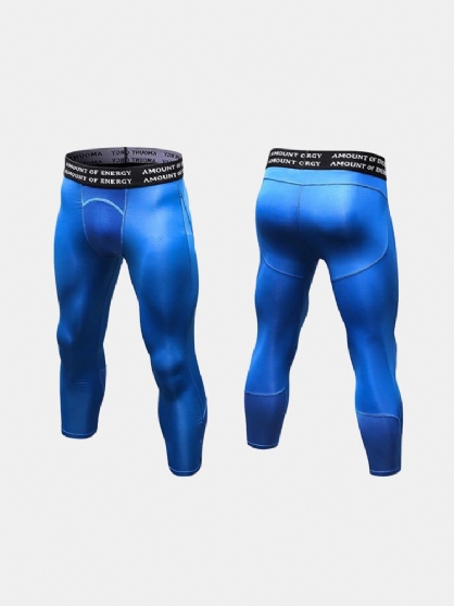 Pro Pantalones Deportivos De Siete Puntos Para Hombre Pantalones Elásticos De Secado Rápido