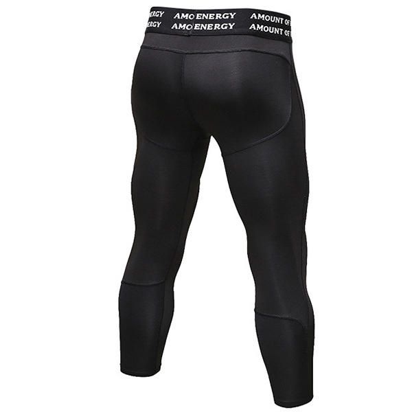 Pro Pantalones Deportivos De Siete Puntos Para Hombre Pantalones Elásticos De Secado Rápido