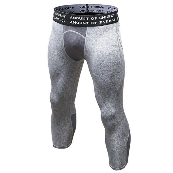 Pro Pantalones Deportivos De Siete Puntos Para Hombre Pantalones Elásticos De Secado Rápido