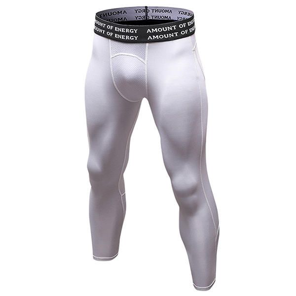 Pro Pantalones Deportivos De Siete Puntos Para Hombre Pantalones Elásticos De Secado Rápido