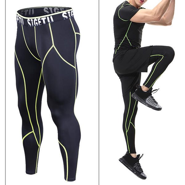 Pro Sports Compression Speed Dry Pantalones Ajustados Pantalones De Fitness Para Correr De Alta Elasticidad