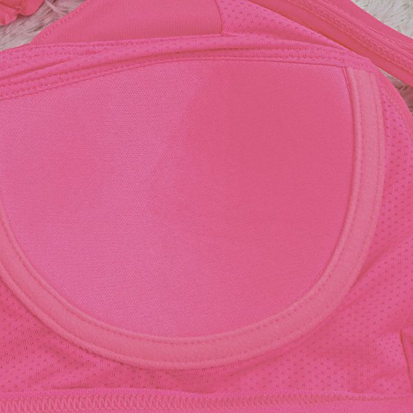 Sexy Cozy Pure Color Back Criss-cross Wireless Full Cup Chaleco Yoga Sujetador Deportivo