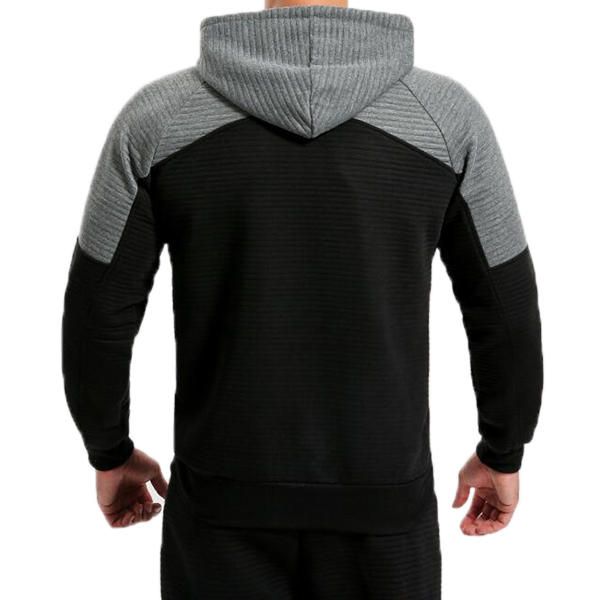 Suéter Con Capucha Para Deportes De Ocio Para Hombres Primavera Otoño Fitness Correr Correr Sudaderas Con Cremallera