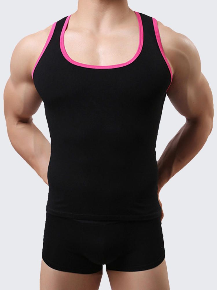 Summer Hombre Fitness Casual Fitness Tank Tops Slim Body Sport Chaleco