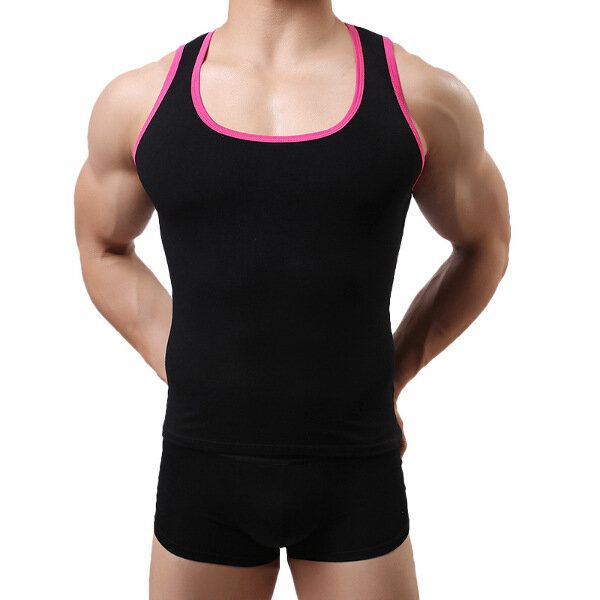 Summer Hombre Fitness Casual Fitness Tank Tops Slim Body Sport Chaleco