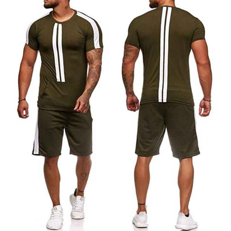 Traje Deportivo Informal De Manga Corta Para Hombre Ropa Deportiva Athleisure