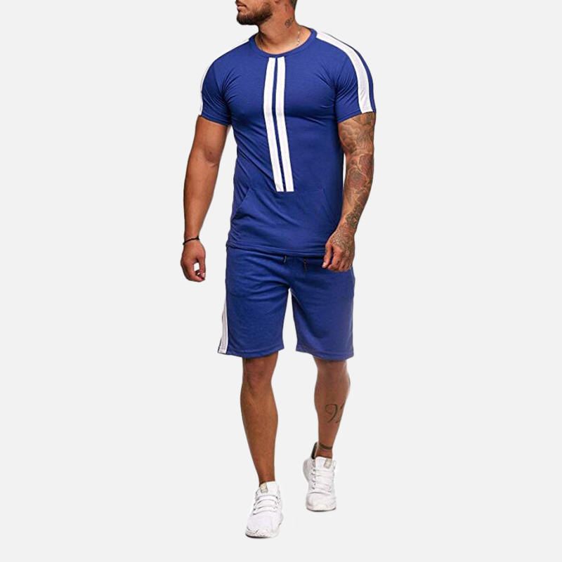 Traje Deportivo Informal De Manga Corta Para Hombre Ropa Deportiva Athleisure