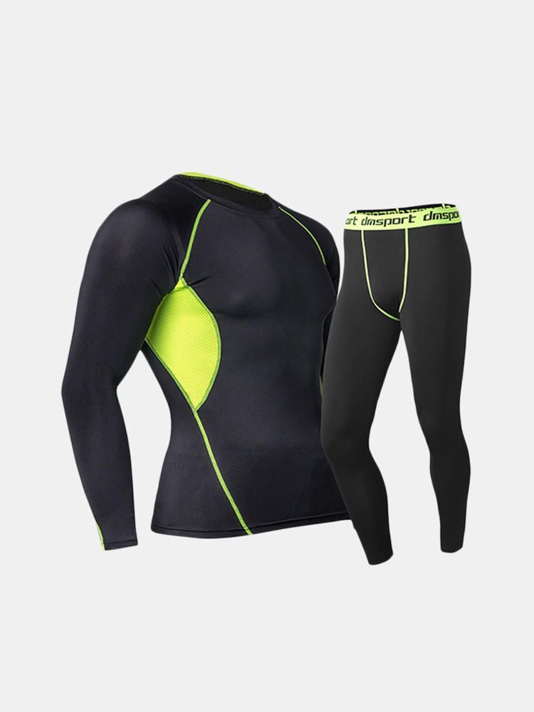 Traje Deportivo Profesional Para Hombre Transpirable Térmico De Secado Rápido Ajustado Elástico Para Correr Al Aire Libre Trajes De Entrenamiento