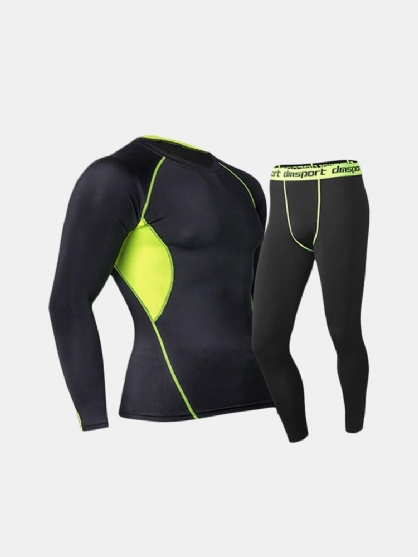 Traje Deportivo Profesional Para Hombre Transpirable Térmico De Secado Rápido Ajustado Elástico Para Correr Al Aire Libre Trajes De Entrenamiento