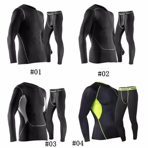 Traje Deportivo Profesional Para Hombre Transpirable Térmico De Secado Rápido Ajustado Elástico Para Correr Al Aire Libre Trajes De Entrenamiento