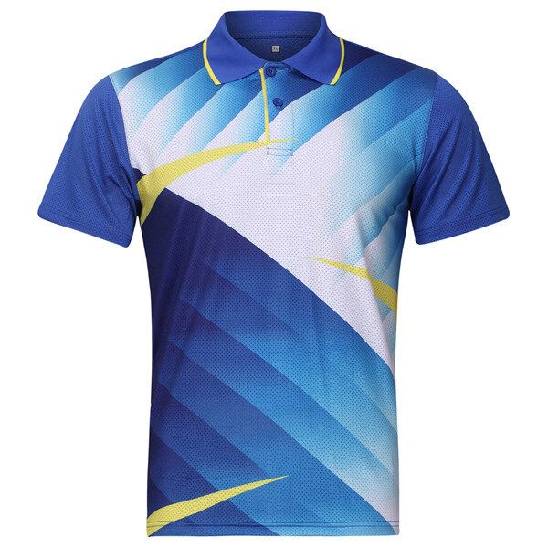 Traje De Entrenamiento De Competiciones De Tenis De Mesa De Bádminton Para Hombre Tops Deportivos