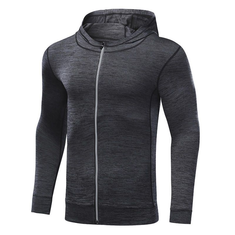 Traje De Entrenamiento Para Hombre Chaqueta Deportiva De Manga Larga Cremallera Reflectante Tops De Entrenamiento Que Absorben La Humedad