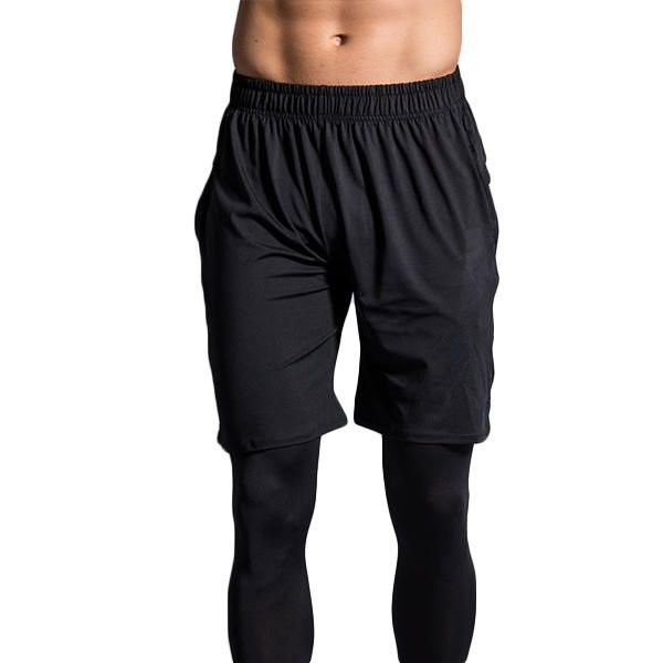 Trajes De Fitness Elásticos De Tres Piezas Pantalones Deportivos Transpirables De Entrenamiento De Manga Larga Para Hombre