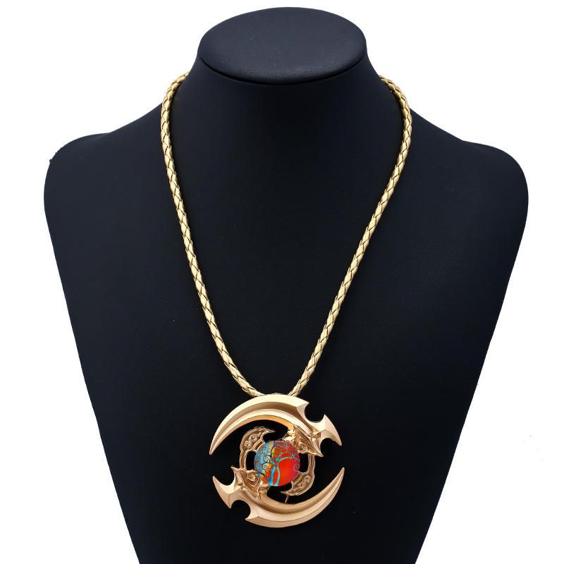 Collar Unisex Fidget Spinner Collar Con Colgante De Hilo Para Hombres Y Mujeres