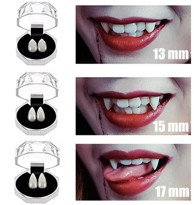 Obtener Cupones Halloween Cosplay Vampire Colmillos Dientes De Hombre Lobo Disfraz De Disfraces Accesorio Diente