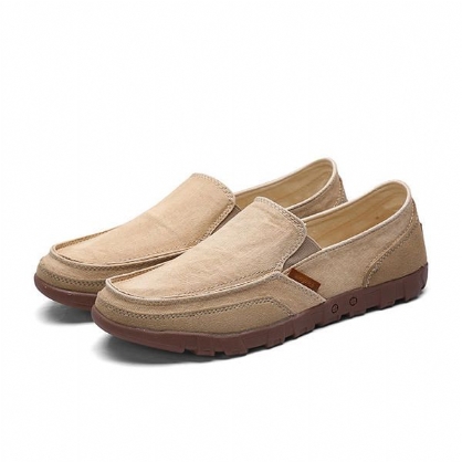 Hombres Casual Slip On Flat Shoes Fashion Round Toe Zapatillas Cómodas