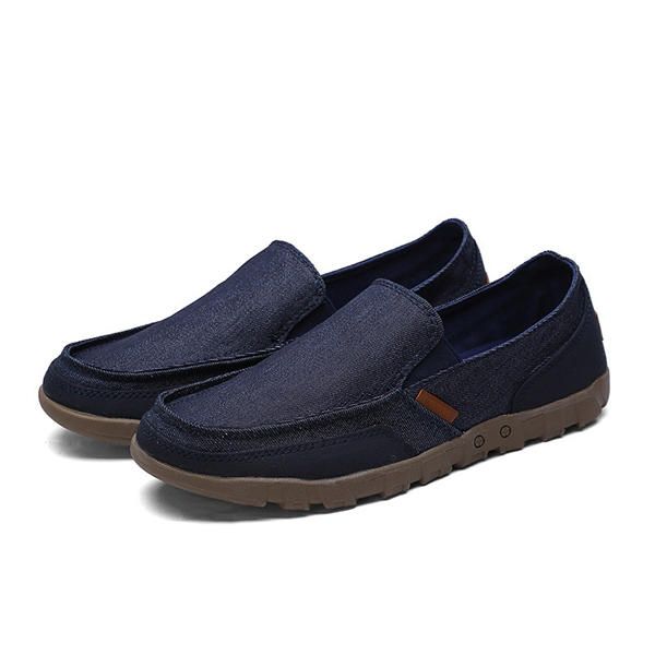 Hombres Casual Slip On Flat Shoes Fashion Round Toe Zapatillas Cómodas