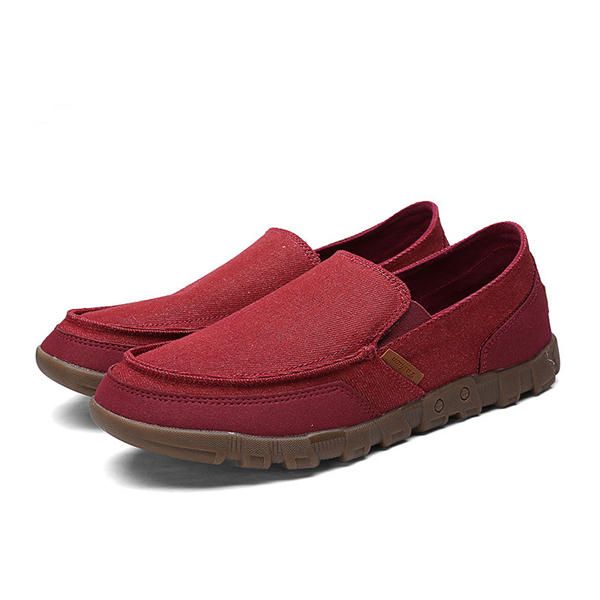 Hombres Casual Slip On Flat Shoes Fashion Round Toe Zapatillas Cómodas