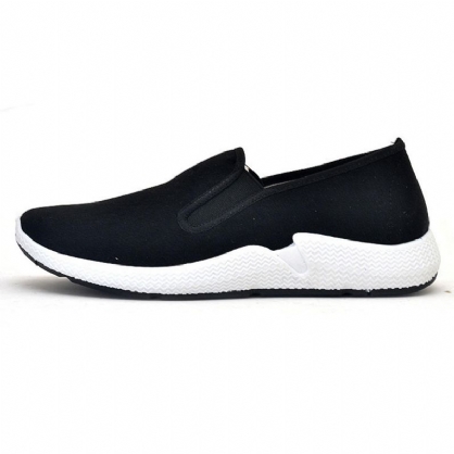 Hombres Suave Ligero Transpirable Banda Elástica Slip On Flats