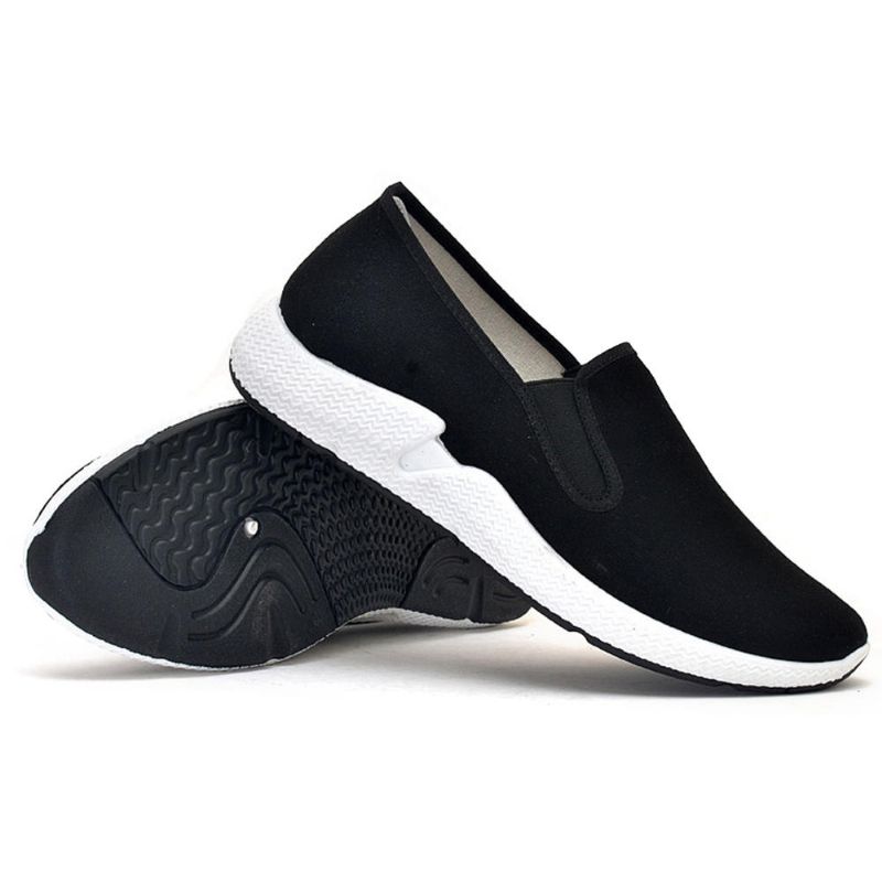 Hombres Suave Ligero Transpirable Banda Elástica Slip On Flats