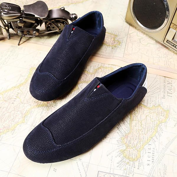 Hombres Zapatos Planos Cómodo Suave Transpirable Casual Al Aire Libre Slip On Flats Mocasines Zapatos