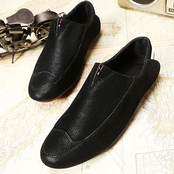 Hombres Zapatos Planos Cómodo Suave Transpirable Casual Al Aire Libre Slip On Flats Mocasines Zapatos