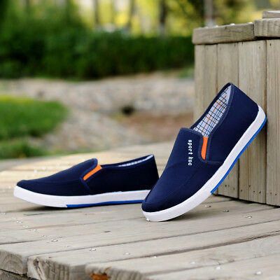 Mocasines Casuales De Lona Para Hombre Con Suela Antideslizante Suave Para Caminar