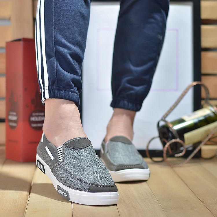 Mocasines De Negocios Diarios Suaves Y Cómodos Informales De Lona Para Hombre