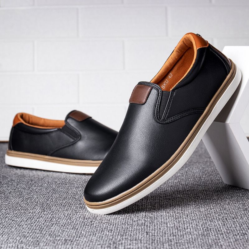 Mocasines De Negocios Informales Con Suela Suave Retro Para Hombre