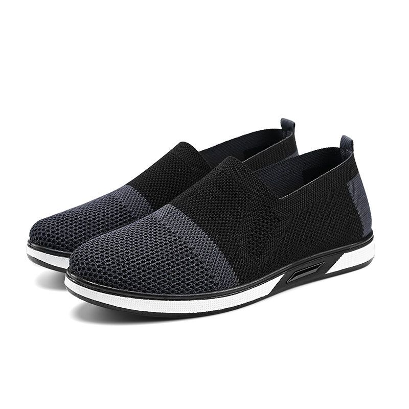 Zapatillas Informales De Malla Para Hombre Zapatillas Deportivas Ligeras Y Transpirables Zapatillas Deportivas Informales De Punto Cómodas Planas