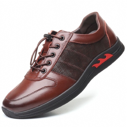 Zapatos Casuales Cómodos De Cuero Genuino Suave Para Hombres