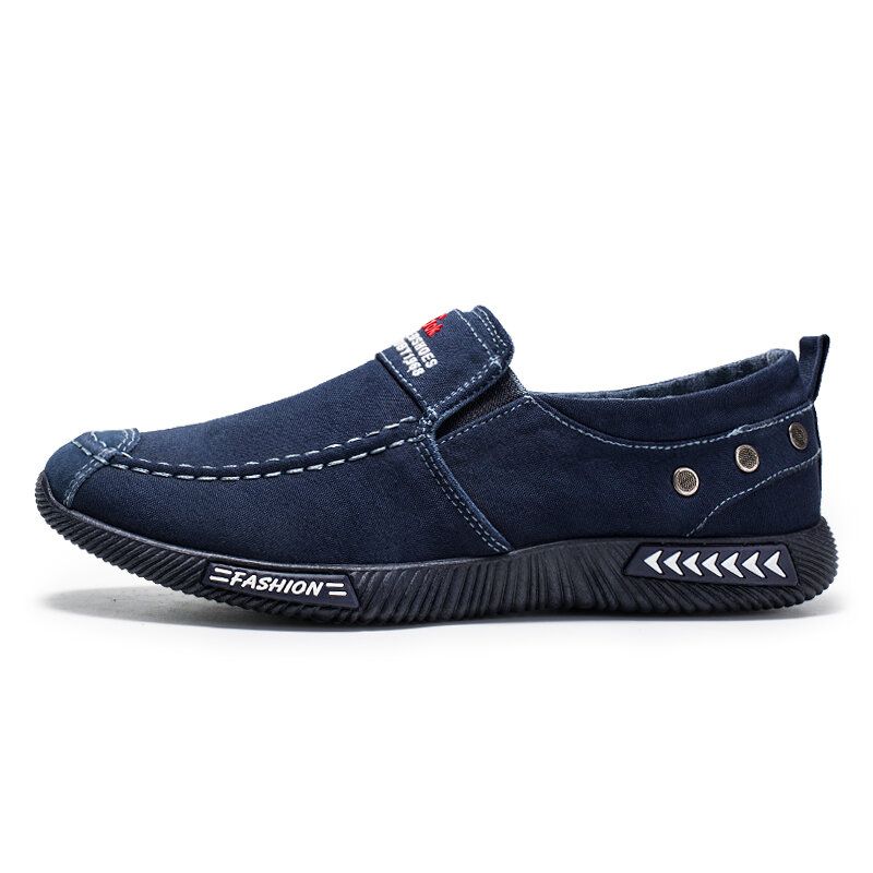 Zapatos Casuales Cómodos Y Transpirables De Lona Lavada Para Hombre