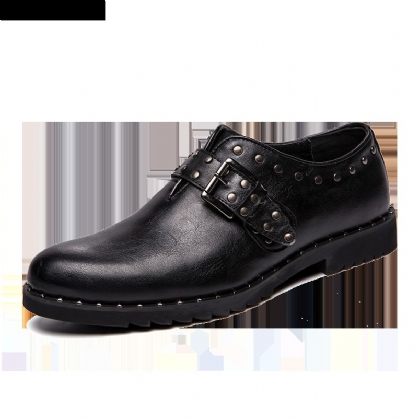 Zapatos Casuales Con Diseño De Remaches Con Estilo Casual Para Hombre En Mocasines Con Punta Puntiaguda