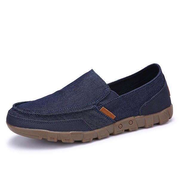 Zapatos Casuales De Lona Para Hombre En Pisos Al Aire Libre Suaves Y Transpirables