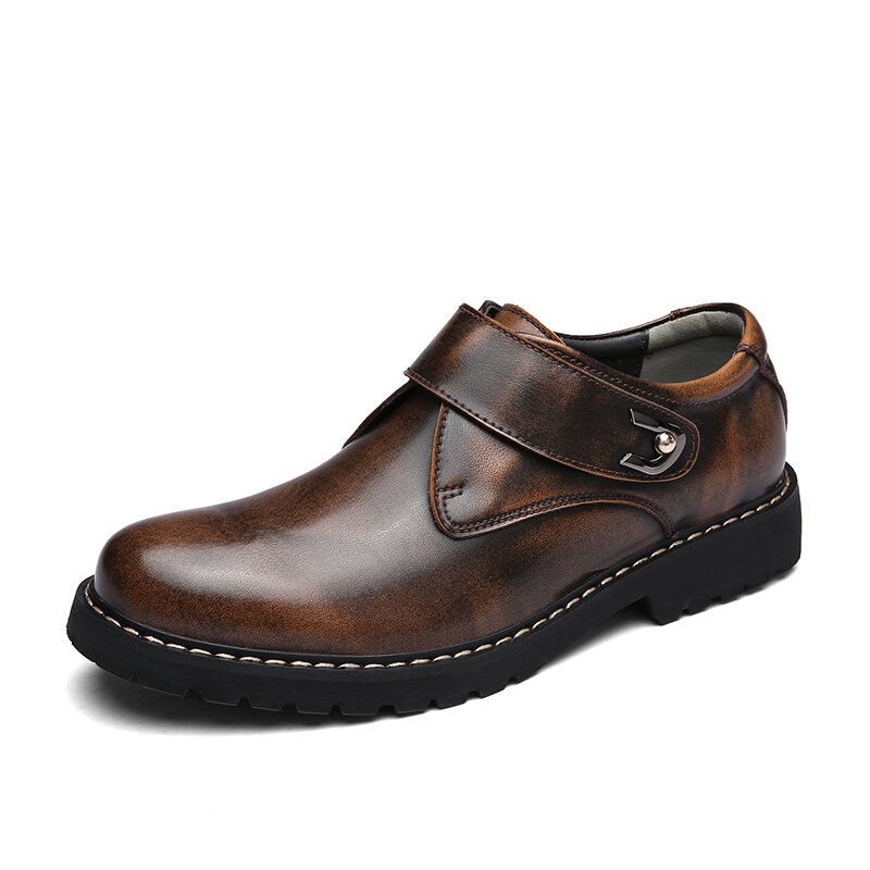 Zapatos Casuales De Negocios Cómodos De Cuero De Vaca Hechos A Mano De Estilo Británico Para Hombres