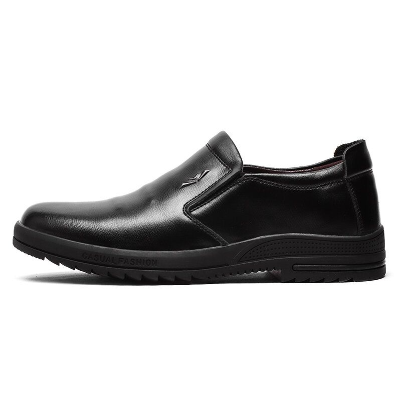 Zapatos Casuales De Negocios Cómodos Y Antideslizantes De Cuero Genuino Para Hombres