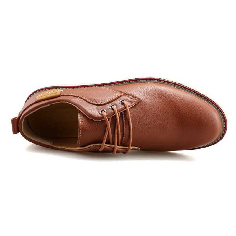 Zapatos Casuales De Negocios Transpirables De Cuero De Microfibra Suave Para Hombres