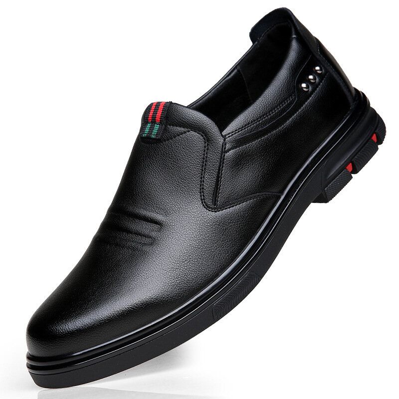 Zapatos Casuales De Piel De Vacuno De Cuero De Color Ombre Para Hombre Mocasines Con Punta Puntiaguda Sin Cordones