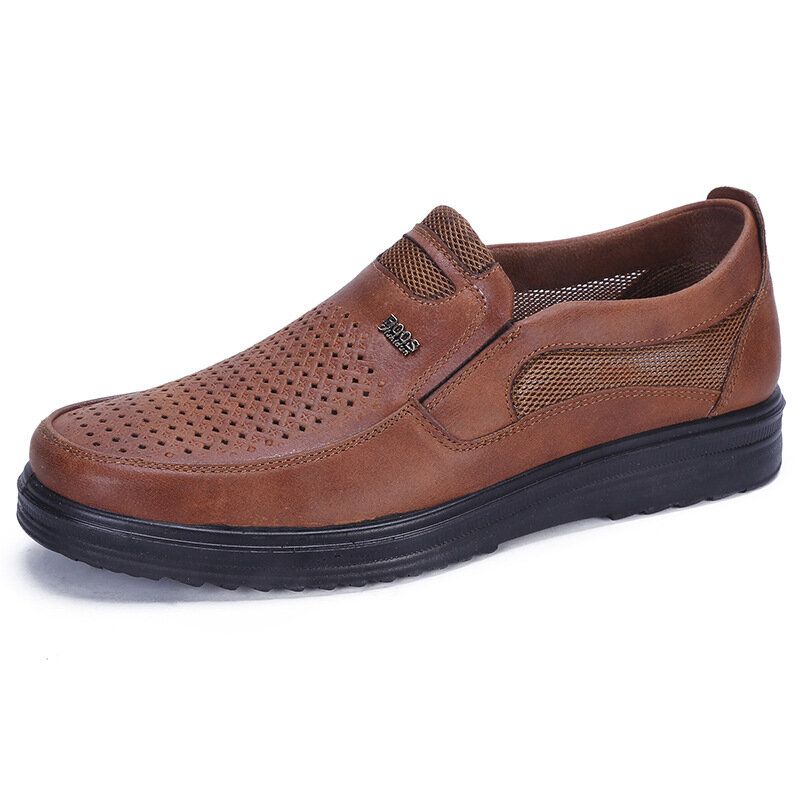 Zapatos Casuales Transpirables Con Suela Suave Ahuecados Para Hombres