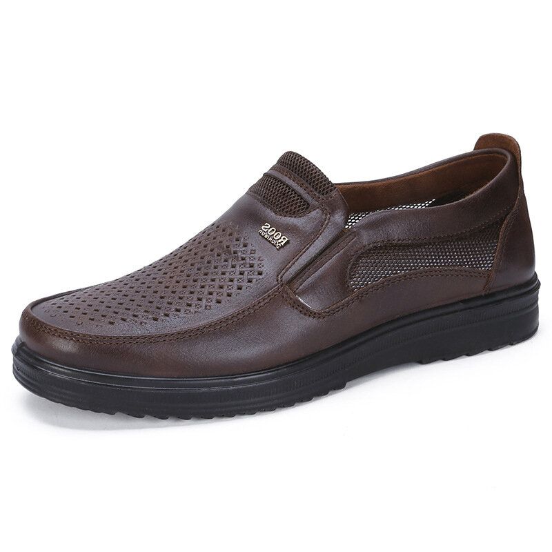 Zapatos Casuales Transpirables Con Suela Suave Ahuecados Para Hombres