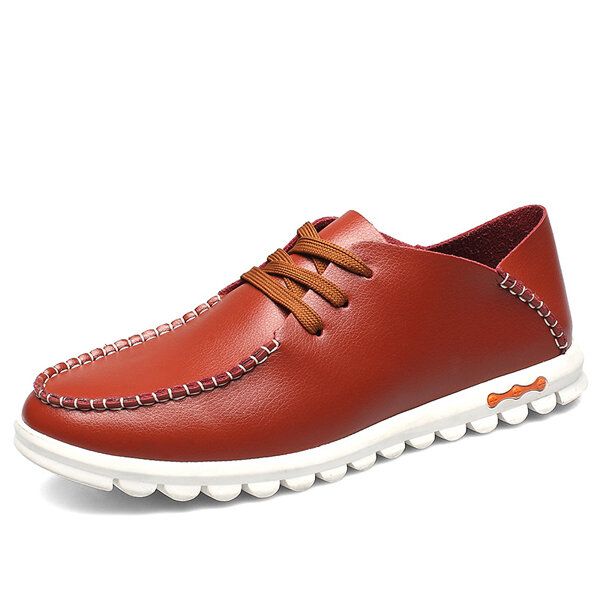 Zapatos Casuales Transpirables Con Suela Suave Y Punta Redonda Para Hombre