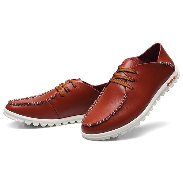 Zapatos Casuales Transpirables Con Suela Suave Y Punta Redonda Para Hombre