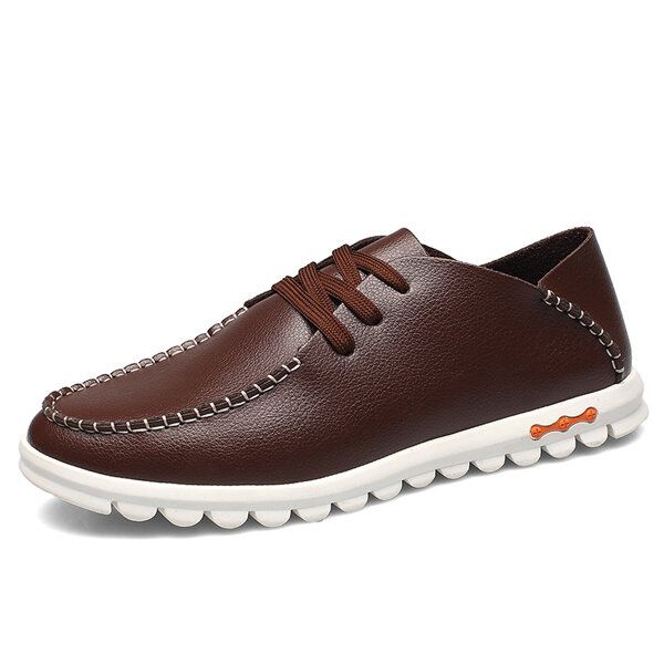 Zapatos Casuales Transpirables Con Suela Suave Y Punta Redonda Para Hombre