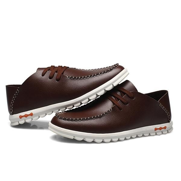 Zapatos Casuales Transpirables Con Suela Suave Y Punta Redonda Para Hombre