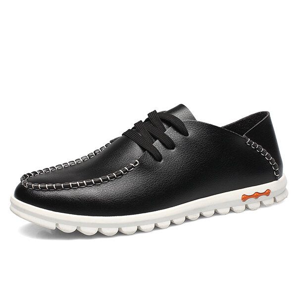 Zapatos Casuales Transpirables Con Suela Suave Y Punta Redonda Para Hombre