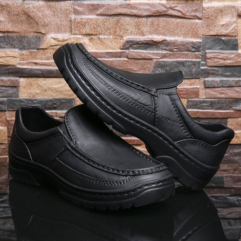 Zapatos De Chef Informales De Negocios Suaves Antideslizantes Impermeables Para Hombres