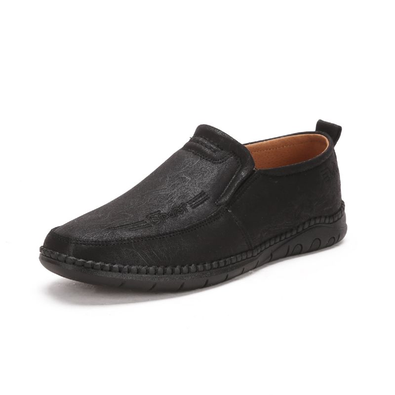 Zapatos De Cuero De Negocios Casuales Ligeros Suaves Y Antideslizantes Para Hombres