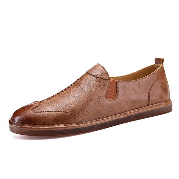 Zapatos Hombre Casual Mocasines De Cuero Genuino Suave